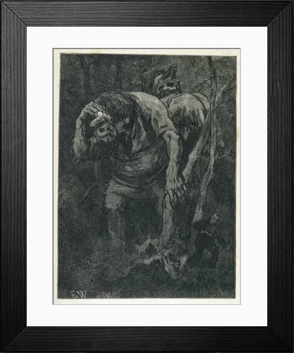 Framed Print : Folklore / Trolls Framed Print : Folklore / Trolls