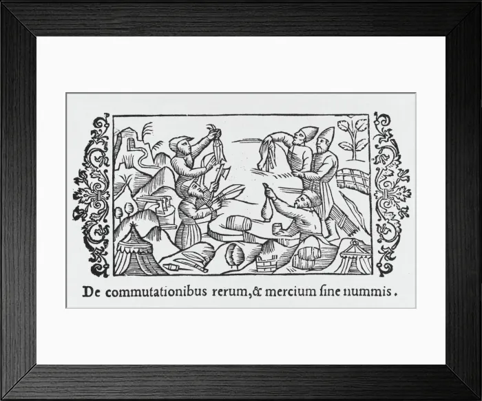 Framed Print : Russian Traders Barter Framed Print : Russian Traders Barter