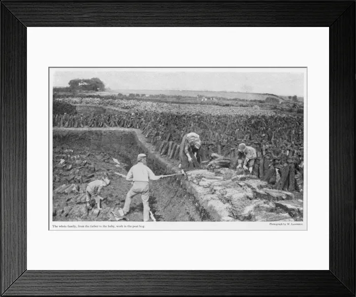 Framed Print : Family Gathers Peat Framed Print : Family Gathers Peat