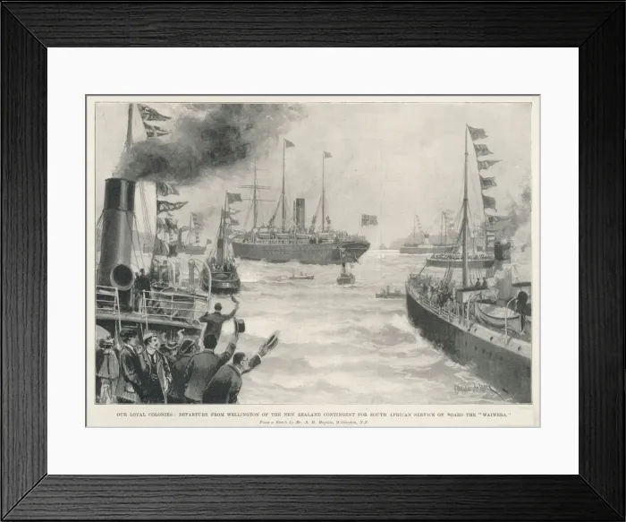 Framed Print : Nz Troops to Boer War Framed Print : Nz Troops to Boer War