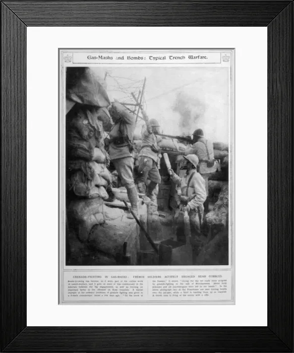 Framed Print : Ww1 / Oct 1916 / French Gas Framed Print : Ww1 / Oct 1916 / French Gas