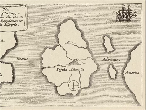 Map of Atlantis  /  Kircher