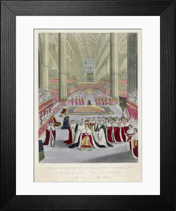 Framed Print : Victoria, Coronation Framed Print : Victoria, Coronation