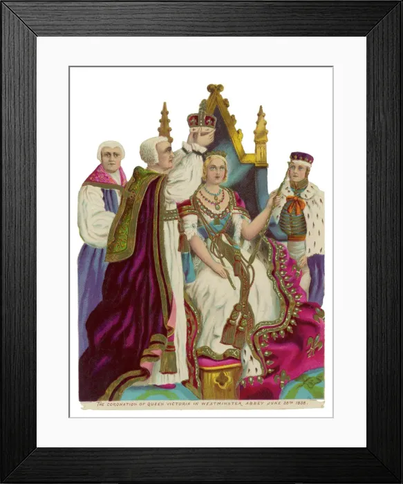 Framed Print : Victoria / Coronation / 1838 Framed Print : Victoria / Coronation / 1838