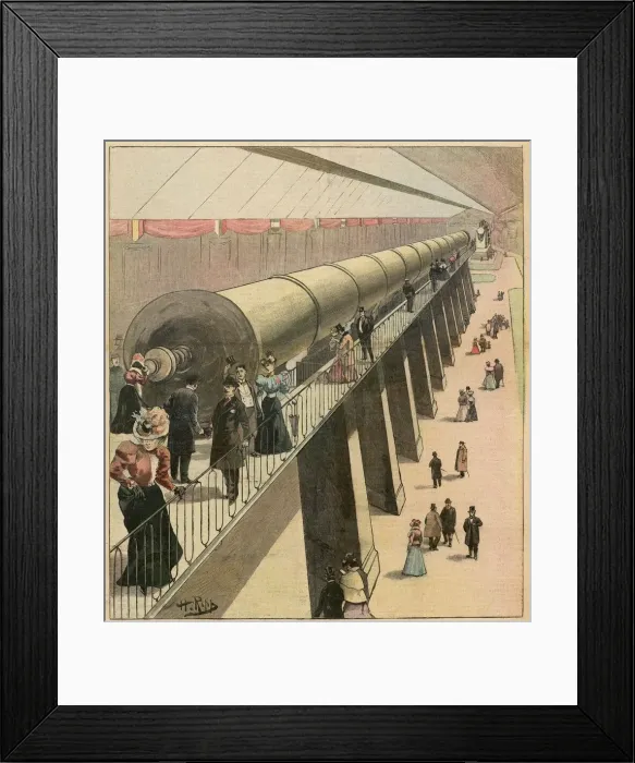 Framed Print : Telescope, Paris 1899 Framed Print : Telescope, Paris 1899