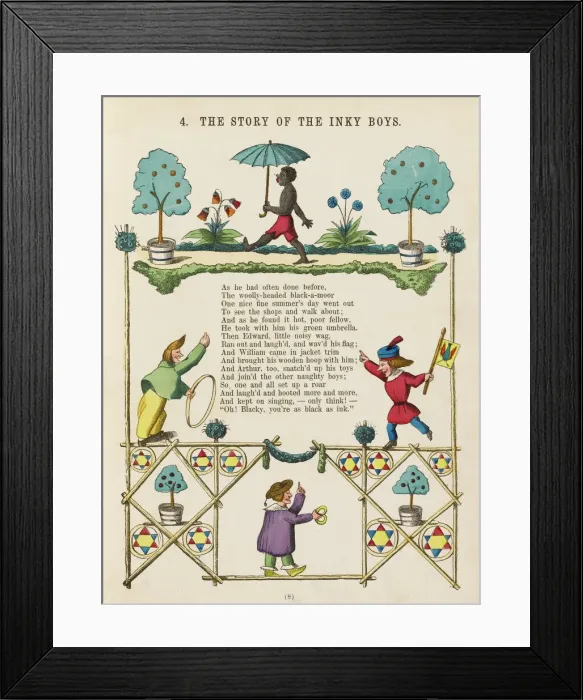Framed Print : Hoffmann / Story Inky Boys Framed Print : Hoffmann / Story Inky Boys