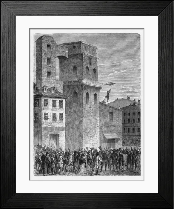Framed Print : PARACHUTE. Parachute successfully demonstrated by SEBASTIEN LENORMAND Framed Print : PARACHUTE. Parachute successfully demonstrated by SEBASTIEN LENORMAND