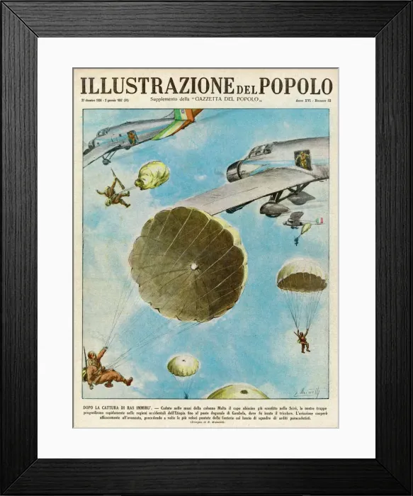 Framed Print : Parachuting to Ethiopia Framed Print : Parachuting to Ethiopia