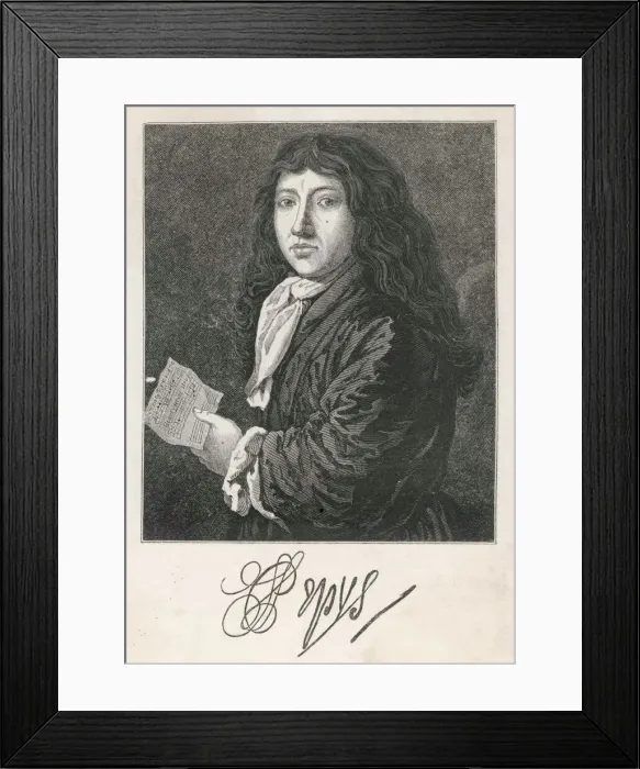 Framed Print : Pepys / Anon / Young Framed Print : Pepys / Anon / Young