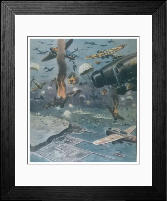 Framed Print : North Sea Air Fight 1940 Framed Print : North Sea Air Fight 1940