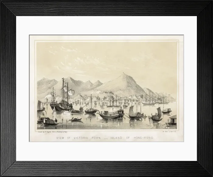Framed Print : China / Hong Kong C1840 Framed Print : China / Hong Kong C1840