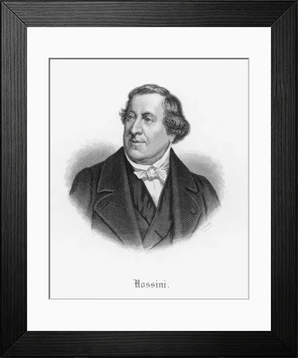 Framed Print : Rossini / Anon Eng Framed Print : Rossini / Anon Eng