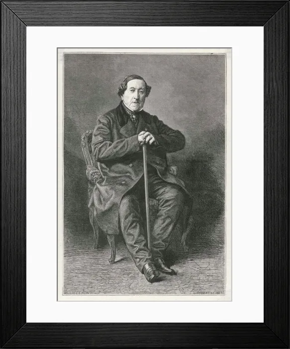 Framed Print : Rossini / Ils 1867 Robert Framed Print : Rossini / Ils 1867 Robert