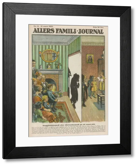 Framed Print : Shadow Play Theatre 1922 Framed Print : Shadow Play Theatre 1922