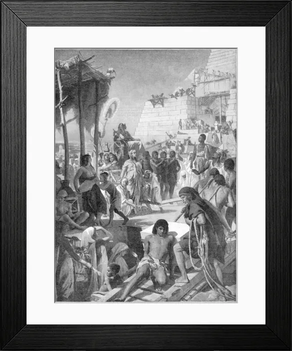Framed Print : Pharaoh Views Pyramids
