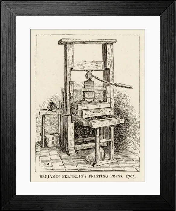 Framed Print : Communications / Printing / Framed Print : Communications / Printing /
