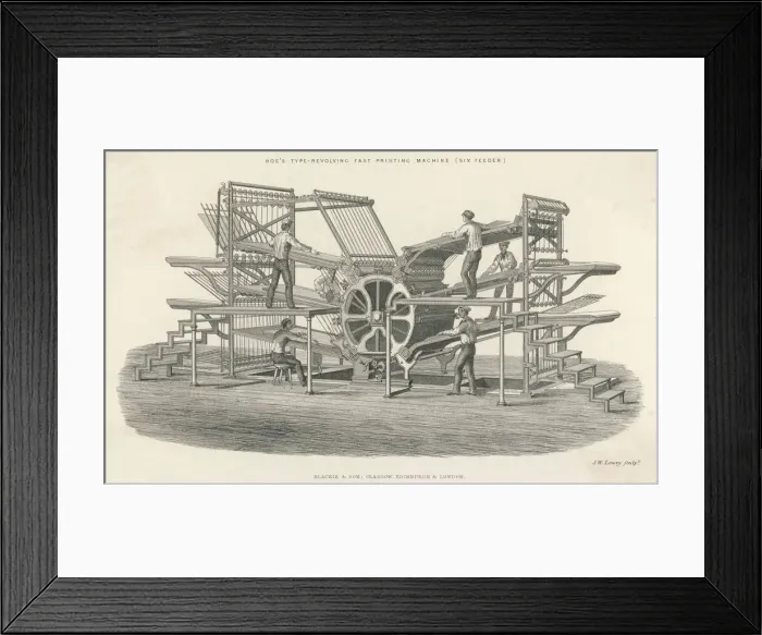 Framed Print : Communications / Printing / Framed Print : Communications / Printing /