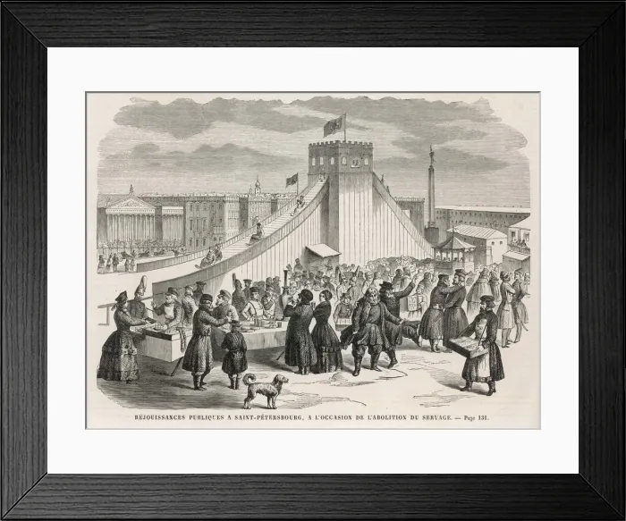 Framed Print : Celebrating Serfdom End Framed Print : Celebrating Serfdom End
