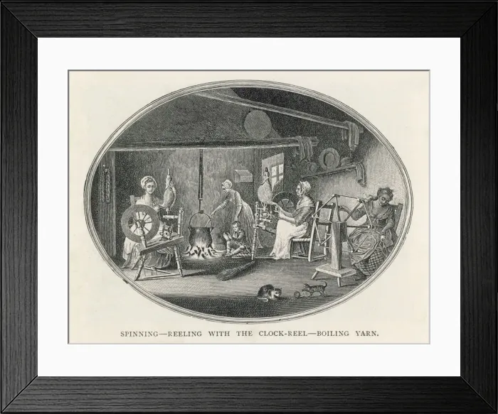 Framed Print : Industry / Textiles / Linen Framed Print : Industry / Textiles / Linen