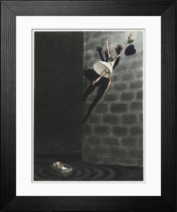 Framed Print : DREAMING. Dream Situation : THE DREAM OF FALLING Framed Print : DREAMING. Dream Situation : THE DREAM OF FALLING