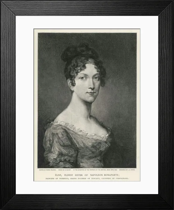 Framed Print : Elise Bonaparte Framed Print : Elise Bonaparte