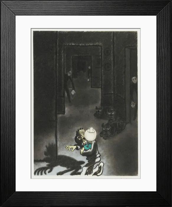 Framed Print : DREAMING. Dream Situation : THE DREAM OF BEING PURSUED Framed Print : DREAMING. Dream Situation : THE DREAM OF BEING PURSUED