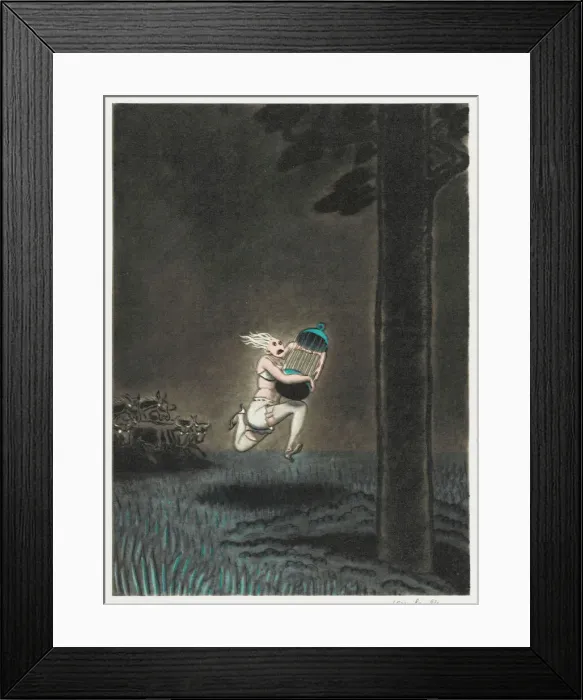 Framed Print : DREAMING. Dream Situation : the Dream of being Pursued while Undressed Framed Print : DREAMING. Dream Situation : the Dream of being Pursued while Undressed