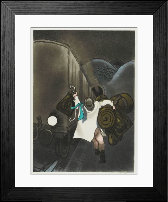 Framed Print : DREAMING. Dream Situation : the Dream of the Missed Train Framed Print : DREAMING. Dream Situation : the Dream of the Missed Train