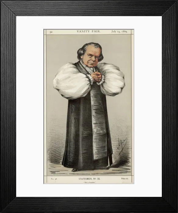 Framed Print : S Wilberforce / Vfair 1869 Framed Print : S Wilberforce / Vfair 1869