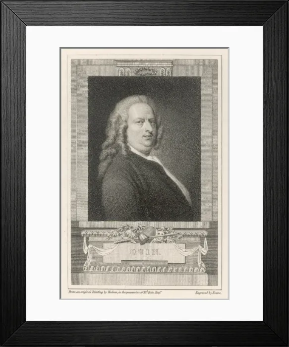 Framed Print : James Quin / Evans / Hudson Framed Print : James Quin / Evans / Hudson