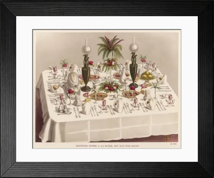 Framed Print : Table Setting Framed Print : Table Setting