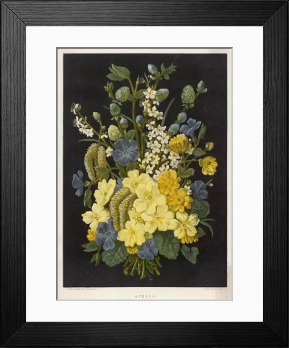 Framed Print : Spring Flowers 1880 Framed Print : Spring Flowers 1880