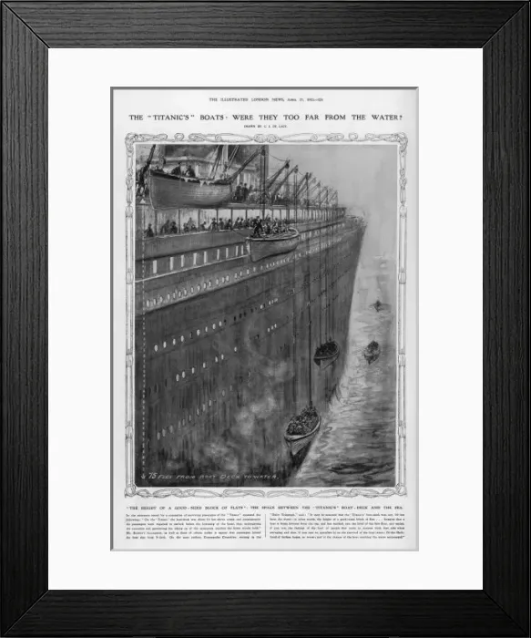 Framed Print : Titanic Lifeboats Framed Print : Titanic Lifeboats