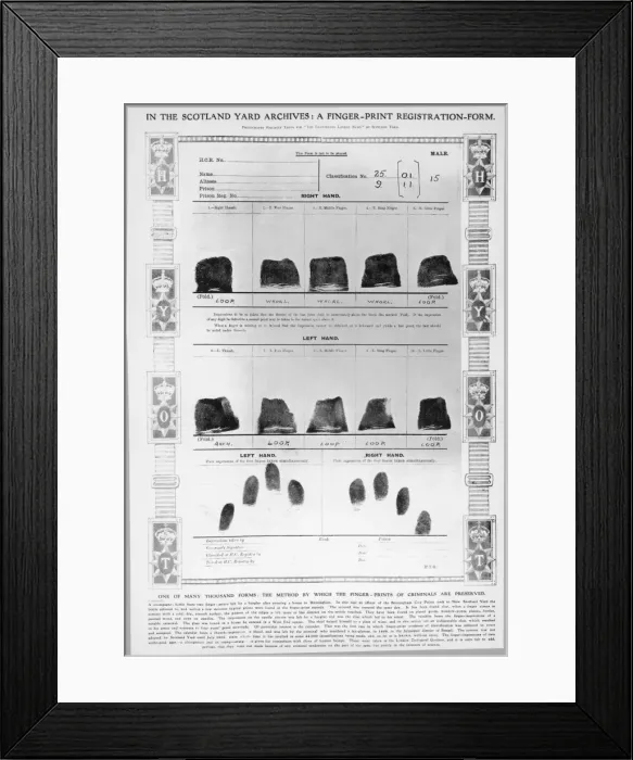 Framed Print : Fingerprinting Framed Print : Fingerprinting