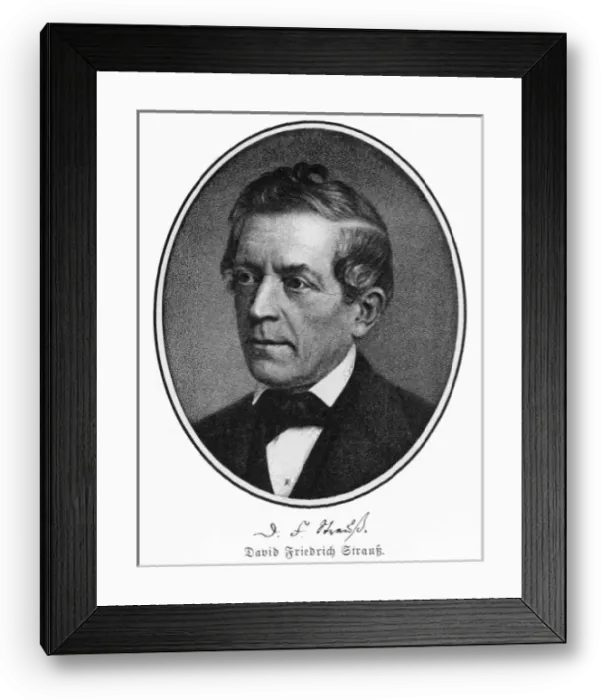 Framed Print : STRAUSS. DAVID FRIEDRICH STRAUSS German theologian Framed Print : STRAUSS. DAVID FRIEDRICH STRAUSS German theologian