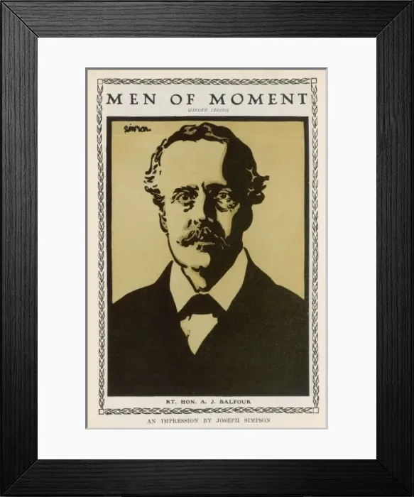Framed Print : Arthur James Balfour Framed Print : Arthur James Balfour