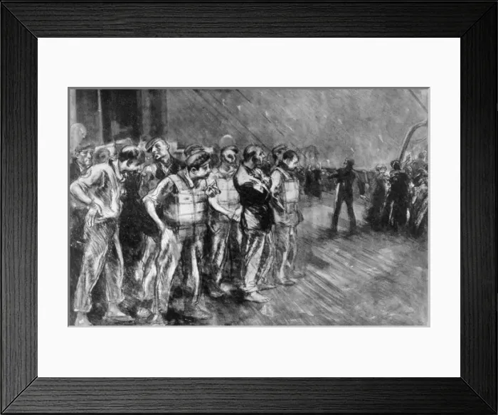 Framed Print : Titanic Stokers Wait Framed Print : Titanic Stokers Wait