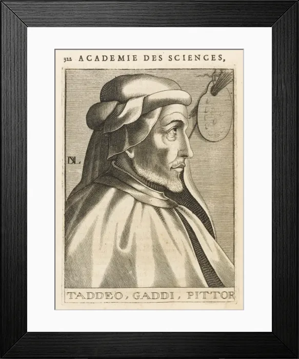 Framed Print : Taddeo Gaddi, Artist Framed Print : Taddeo Gaddi, Artist