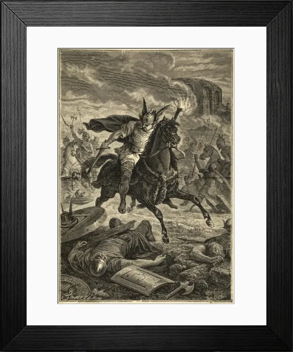 Framed Print : Attila & Huns in Italy Framed Print : Attila & Huns in Italy