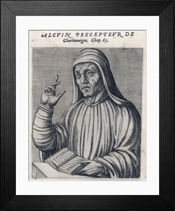 Framed Print : Alcuin (Thevet) Framed Print : Alcuin (Thevet)