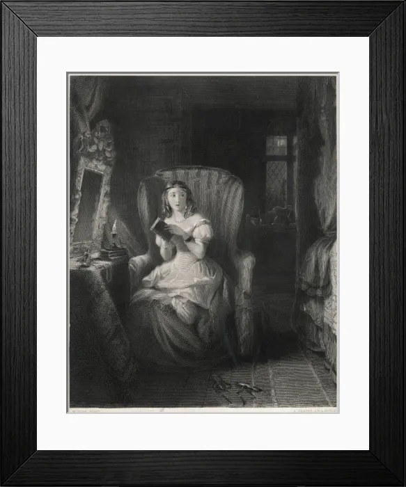 Framed Print : Reading a Ghost Story Framed Print : Reading a Ghost Story