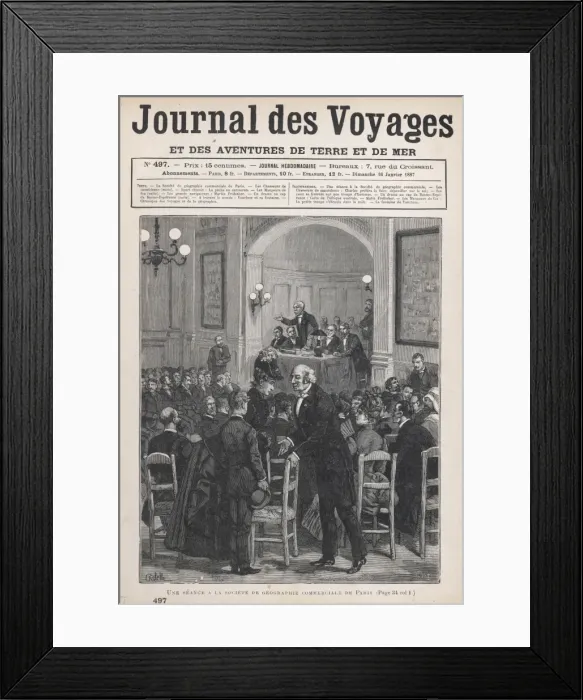 Framed Print : Geog Commerciale 1887 Framed Print : Geog Commerciale 1887