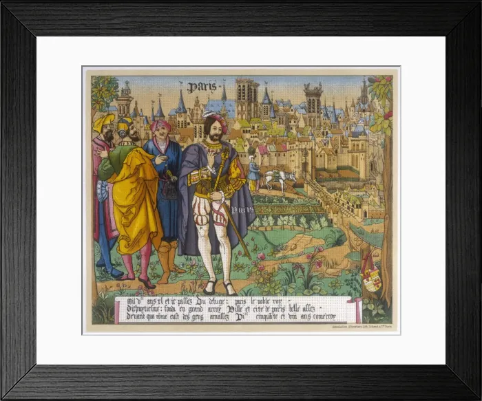 Framed Print : Paris / From North 15C Framed Print : Paris / From North 15C