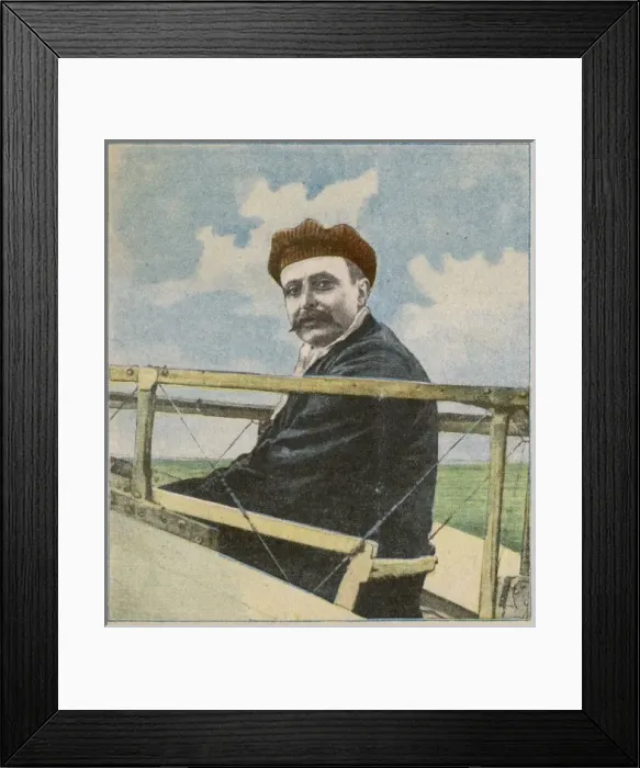 Framed Print : Bleriot Crosses Channel Framed Print : Bleriot Crosses Channel