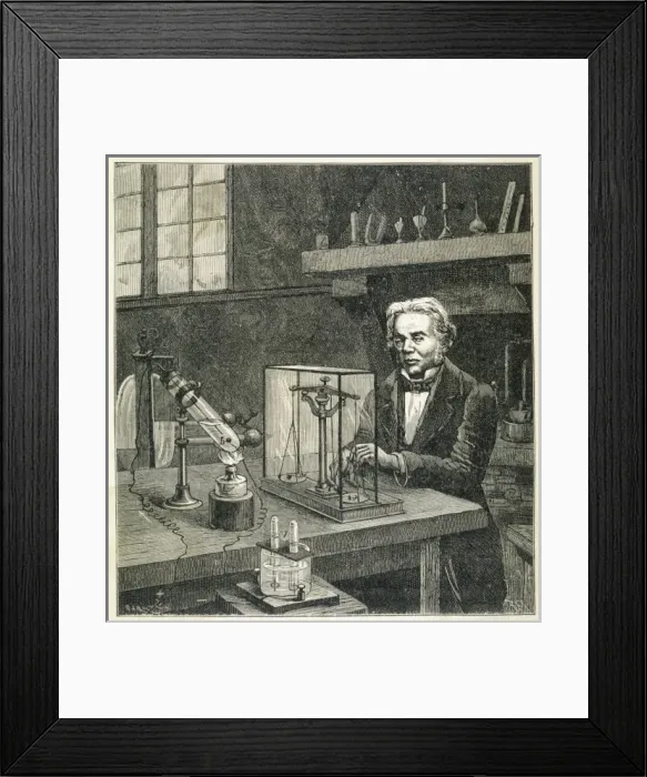 Framed Print : Faraday / Figuier Framed Print : Faraday / Figuier