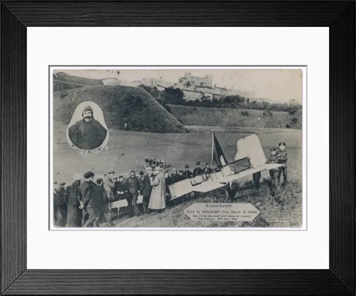Framed Print : Bleriot Crosses Channel Framed Print : Bleriot Crosses Channel