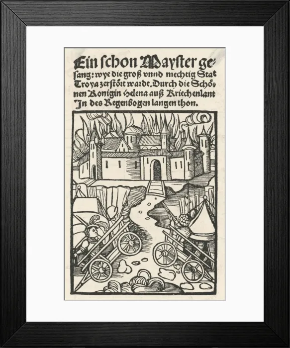 Framed Print : Myth / Iliad / Troy Aflame Framed Print : Myth / Iliad / Troy Aflame