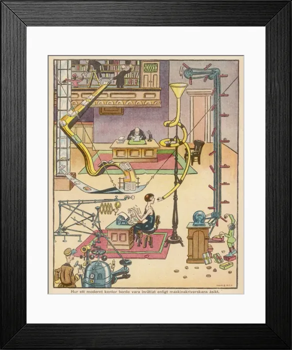 Framed Print : Commerce / Office Work Framed Print : Commerce / Office Work