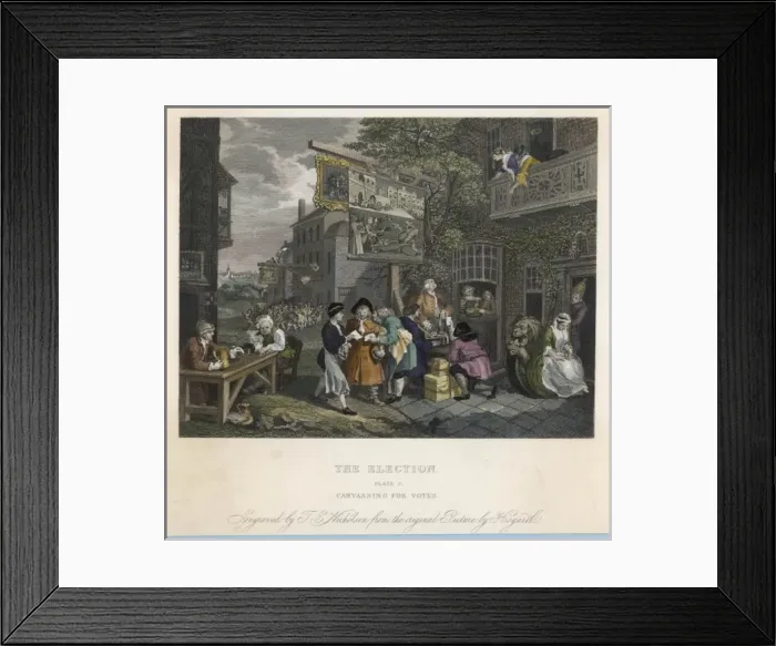 Framed Print : Hogarth Election / 2Of4(C) Framed Print : Hogarth Election / 2Of4(C)