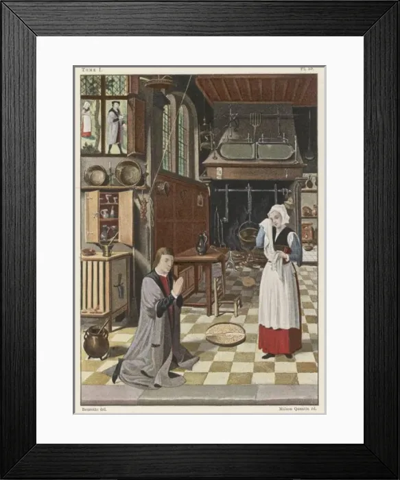 Framed Print : Flemish Kitchen C16 Framed Print : Flemish Kitchen C16